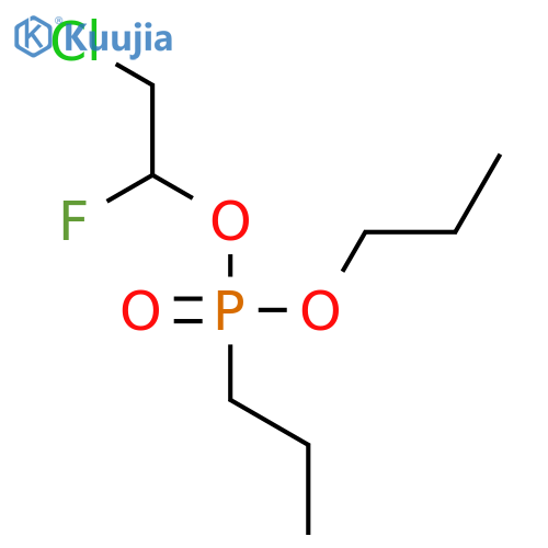 Phosphonic acid, propyl-, 2-chloro-1-fluoroethyl propyl ester structure