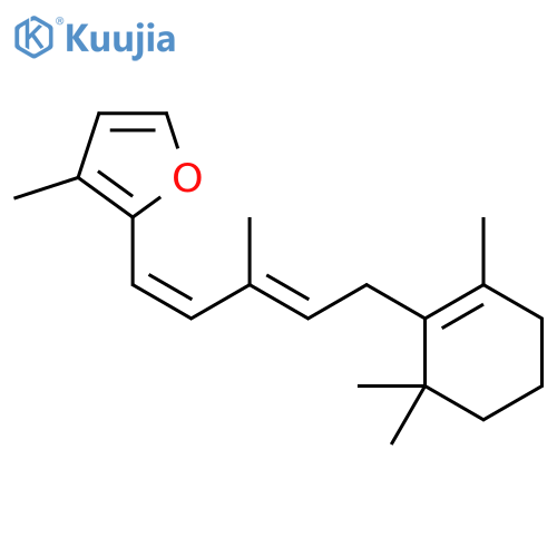 Furan, 3-methyl-2-[3-methyl-5-(2,6,6-trimethyl-1-cyclohexen-1-yl)-1,3-pentadienyl]-, (Z,E)- (9CI) structure