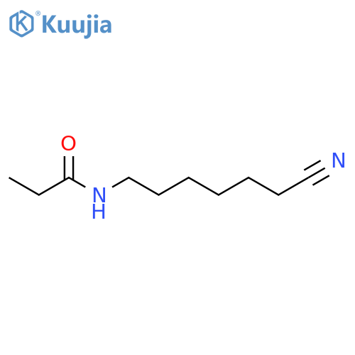 Propanamide, N-(6-cyanohexyl)- structure