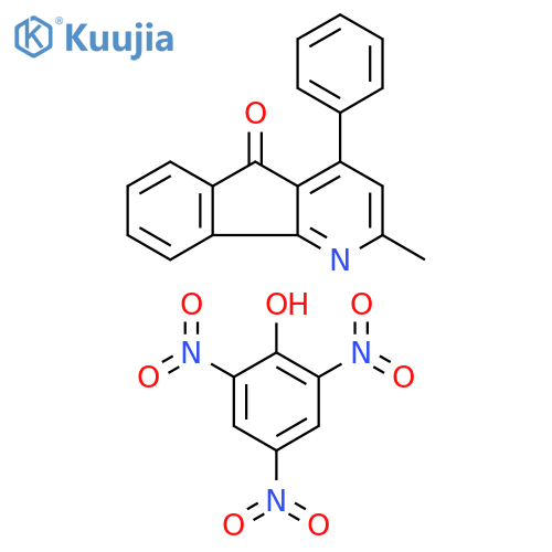 5H-Indeno[1,2-b]pyridin-5-one, 2-methyl-4-phenyl-, compd. with 2,4,6-trinitrophenol (1:1) structure