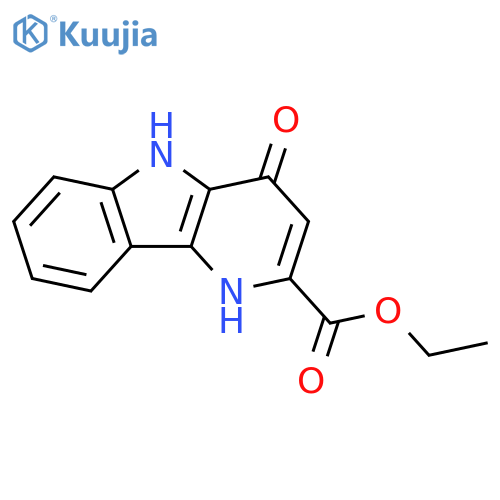 1H-Pyrido[3,2-b]indole-2-carboxylic acid, 4,5-dihydro-4-oxo-, ethyl ester structure