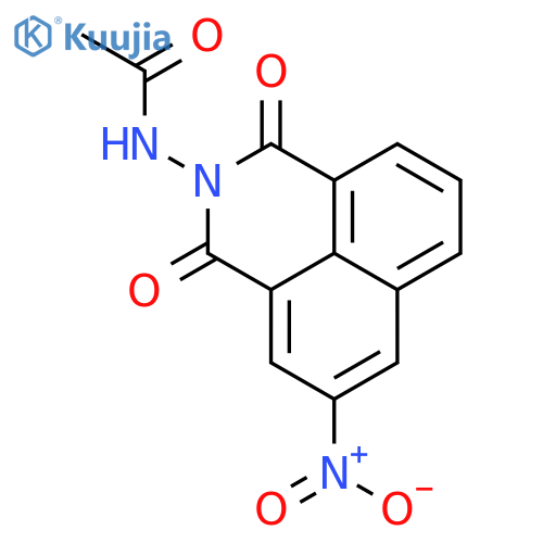 Acetamide, N-(5-nitro-1,3-dioxo-1H-benz[de]isoquinolin-2(3H)-yl)- structure