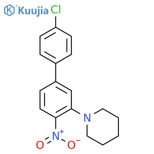 PIPERIDINE, 1-(4'-CHLORO-4-NITRO[1,1'-BIPHENYL]-3-YL)- structure
