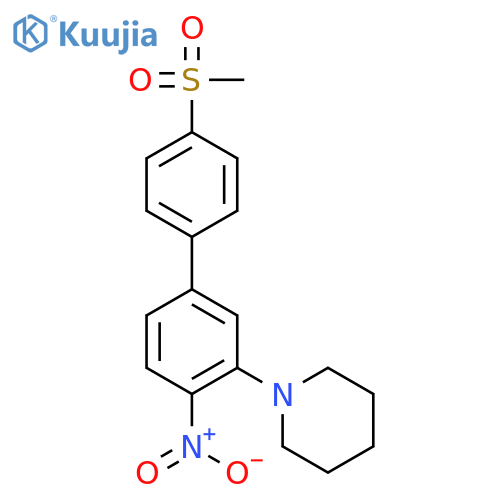 PIPERIDINE, 1-[4'-(METHYLSULFONYL)-4-NITRO[1,1'-BIPHENYL]-3-YL]- structure