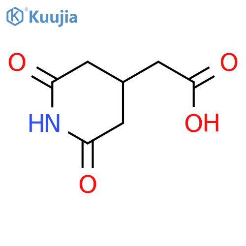 2-(2,6-dioxo-4-piperidyl)acetic acid structure