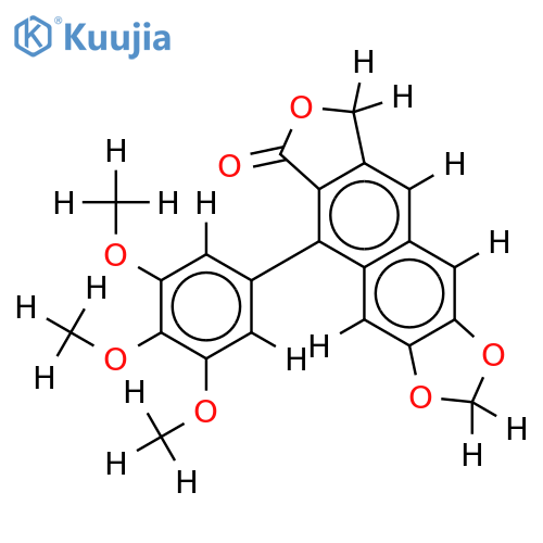1,2,3,4-dehydrodeoxypodophyllotoxin structure
