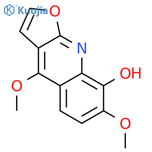 Furo[2,3-b]quinolin-8-ol, 4,7-dimethoxy- structure