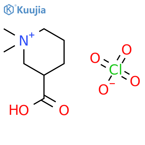Piperidinium, 3-carboxy-1,1-dimethyl-, perchlorate structure