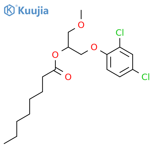 Octanoic acid, 2-(2,4-dichlorophenoxy)-1-(methoxymethyl)ethyl ester structure
