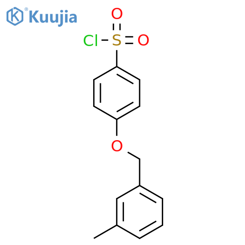 Benzenesulfonyl chloride, 4-[(3-methylphenyl)methoxy]- structure
