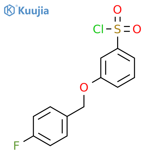 BENZENESULFONYL CHLORIDE, 3-[(4-FLUOROPHENYL)METHOXY]- structure