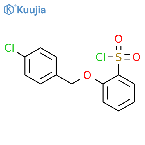 Benzenesulfonyl chloride, 2-[(4-chlorophenyl)methoxy]- structure