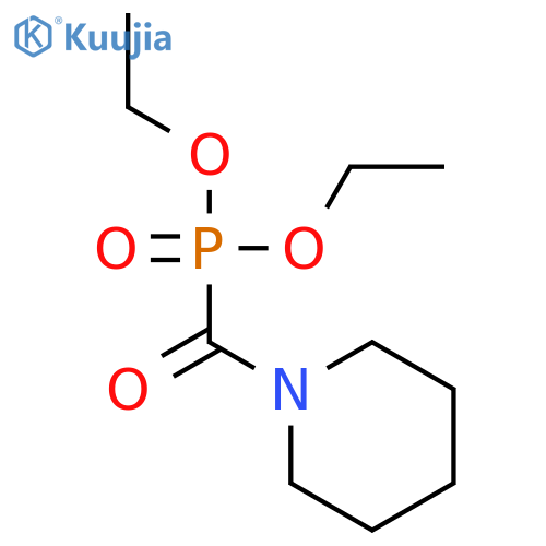 Phosphonic acid, (1-piperidinylcarbonyl)-, diethyl ester structure