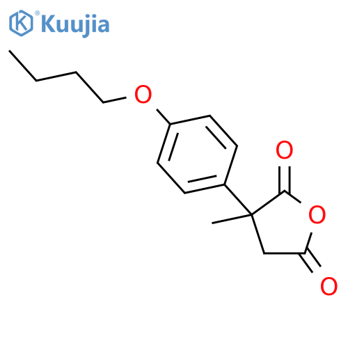 2,5-Furandione, 3-(4-butoxyphenyl)dihydro-3-methyl- structure