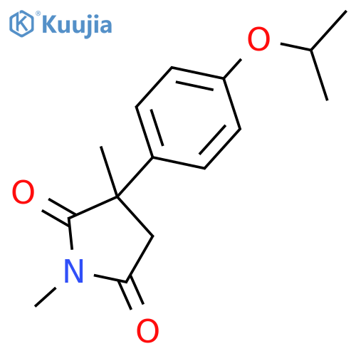2,5-Pyrrolidinedione, 1,3-dimethyl-3-[4-(1-methylethoxy)phenyl]- structure