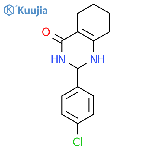 4(1H)-Quinazolinone, 2-(4-chlorophenyl)-2,3,5,6,7,8-hexahydro- structure
