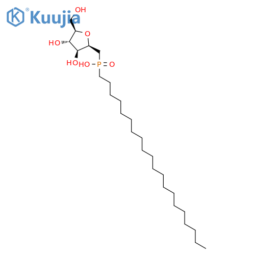 D-Glucitol, 2,5-anhydro-1-deoxy-1-(eicosylhydroxyphosphinyl)- structure