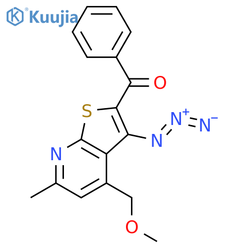 Methanone,[3-azido-4-(methoxymethyl)-6-methylthieno[2,3-b]pyridin-2-yl]phenyl- structure