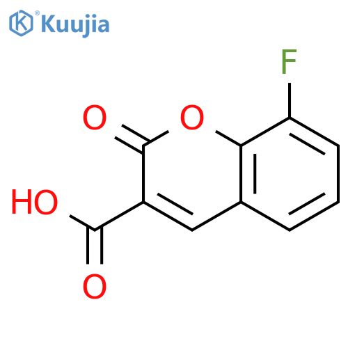 2H-1-BENZOPYRAN-3-CARBOXYLIC ACID, 8-FLUORO-2-OXO- structure