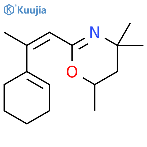 4H-1,3-Oxazine, 2-[(1Z)-2-(1-cyclohexen-1-yl)-1-propen-1-yl]-5,6-dihydro-4,4,6-trimethyl- structure