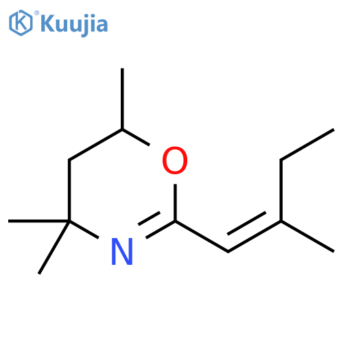 4H-1,3-Oxazine, 5,6-dihydro-4,4,6-trimethyl-2-(2-methyl-1-butenyl)-, (Z)- structure