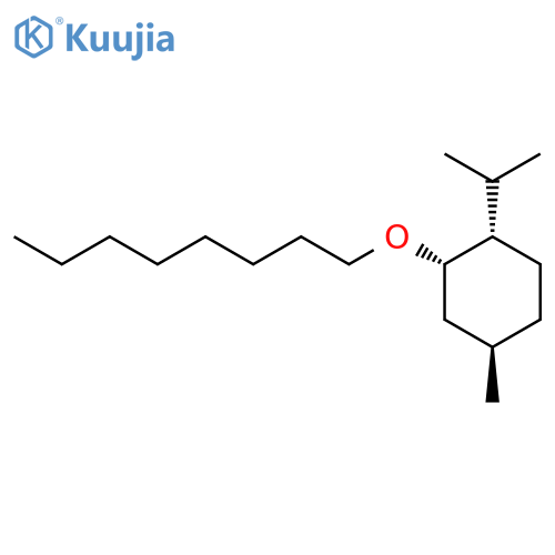 CYCLOHEXANE, 4-METHYL-1-(1-METHYLETHYL)-2-(OCTYLOXY)-, (1S,2S,4R)- structure