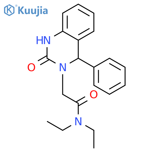 3(2H)-Quinazolineacetamide, N,N-diethyl-1,4-dihydro-2-oxo-4-phenyl- structure