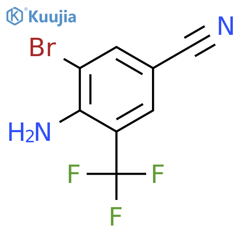 4-Amino-3-bromo-5-(trifluoromethyl)benzonitrile structure