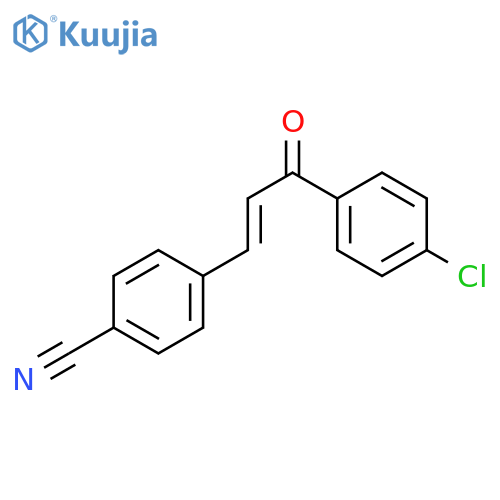 Benzonitrile, 4-[3-(4-chlorophenyl)-3-oxo-1-propenyl]- structure