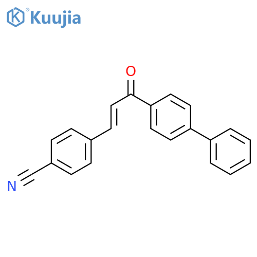 Benzonitrile, 4-(3-[1,1'-biphenyl]-4-yl-3-oxo-1-propenyl)- structure