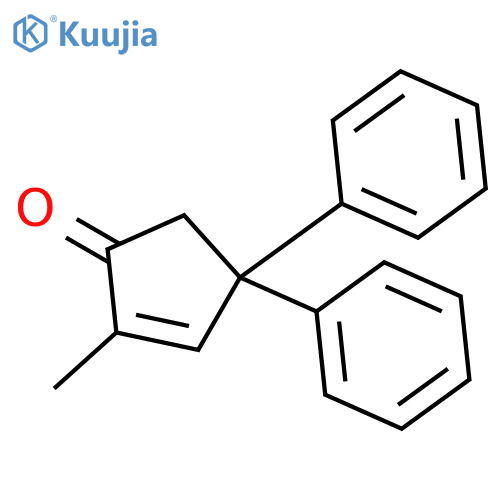 2-CYCLOPENTEN-1-ONE, 2-METHYL-4,4-DIPHENYL- structure