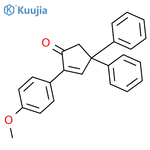 2-CYCLOPENTEN-1-ONE, 2-(4-METHOXYPHENYL)-4,4-DIPHENYL- structure