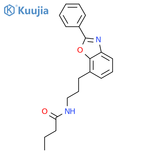 BUTANAMIDE, N-[3-(2-PHENYL-7-BENZOXAZOLYL)PROPYL]- structure
