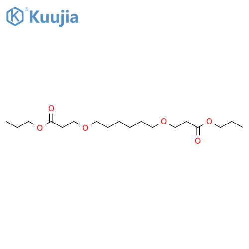 Propanoic acid, 3,3'-[1,6-hexanediylbis(oxy)]bis-, dipropyl ester structure