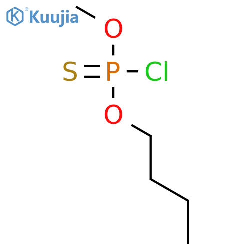 Phosphorochloridothioic acid, O-butyl O-methyl ester structure