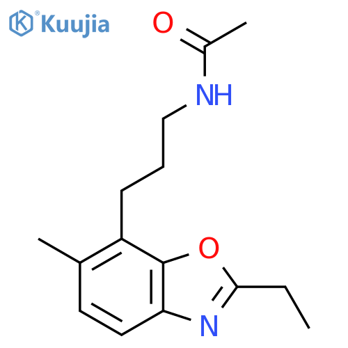 ACETAMIDE, N-[3-(2-ETHYL-6-METHYL-7-BENZOXAZOLYL)PROPYL]- structure