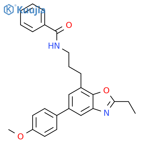 Benzamide, N-[3-[2-ethyl-5-(4-methoxyphenyl)-7-benzoxazolyl]propyl]- structure
