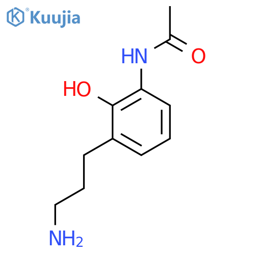 ACETAMIDE, N-[3-(3-AMINOPROPYL)-2-HYDROXYPHENYL]- structure