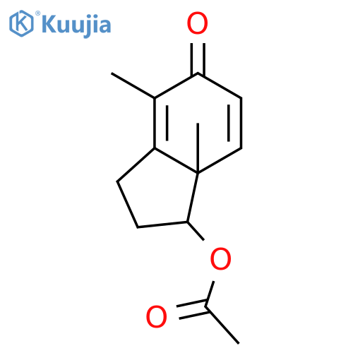 5H-Inden-5-one, 1-(acetyloxy)-1,2,3,7a-tetrahydro-4,7a-dimethyl- structure