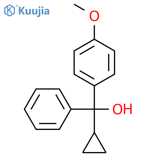 cyclopropyl-4-methoxydiphenylcarbinol structure