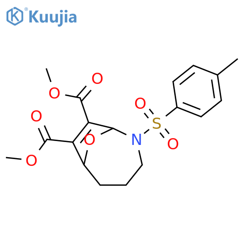 9-Oxa-2-azabicyclo[4.2.1]non-7-ene-7,8-dicarboxylic acid,2-[(4-methylphenyl)sulfonyl]-, dimethyl ester structure