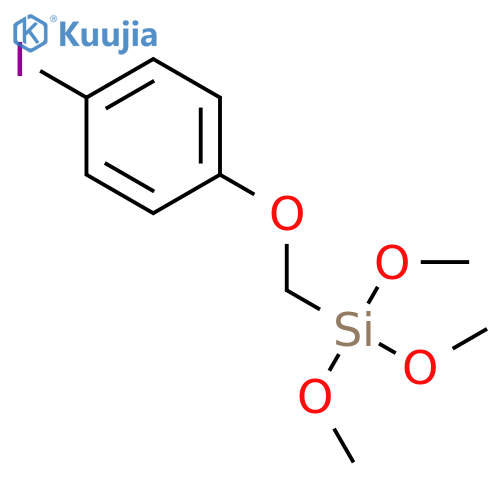 Silane, [(4-iodophenoxy)methyl]trimethoxy- structure