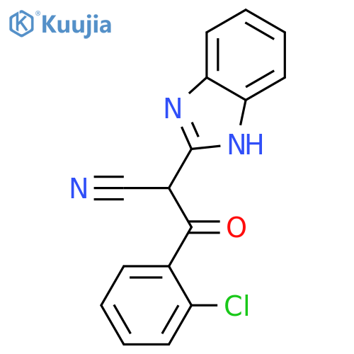 1H-Benzimidazole-2-acetonitrile, a-(2-chlorobenzoyl)- structure