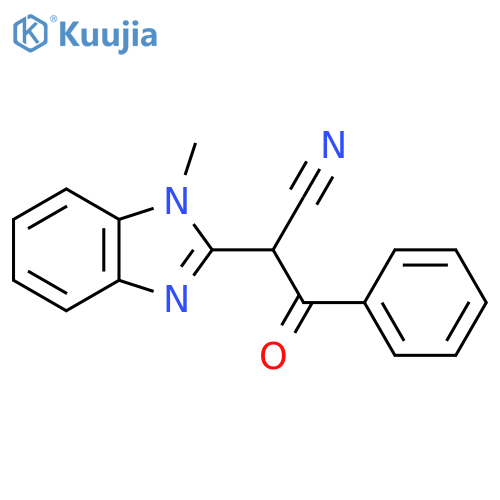 2-(1-Methyl-1H-1,3-benzodiazol-2-yl)-3-oxo-3-phenylpropanenitrile structure
