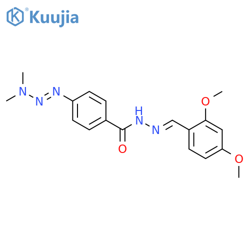 Benzoic acid,4-(3,3-dimethyl-1-triazen-1-yl)-, 2-[(2,4-dimethoxyphenyl)methylene]hydrazide structure