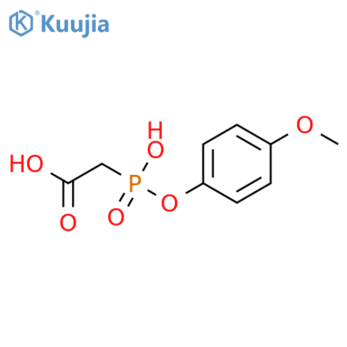 Acetic acid, [hydroxy(4-methoxyphenoxy)phosphinyl]- structure