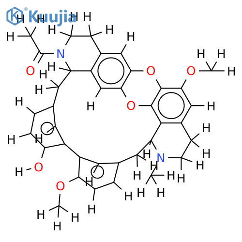 2'-acetyl-7,6'-epoxy-6,12-dimethoxy-2-methyl-(1'alpha)-rodiasan-12'-ol structure