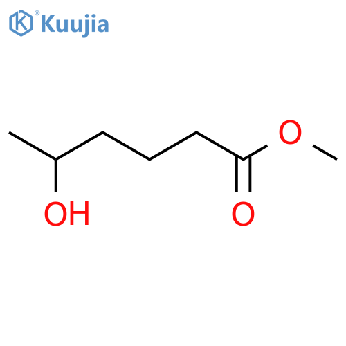 Hexanoic acid, 5-hydroxy-, methyl ester structure