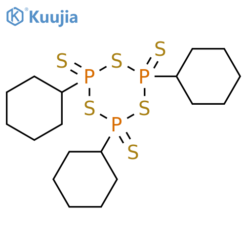 1,3,5,2,4,6-Trithiatriphosphorinane, 2,4,6-tricyclohexyl-, 2,4,6-trisulfide structure