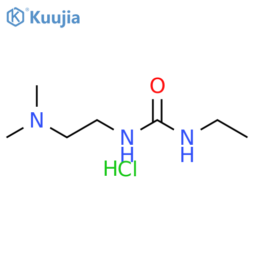 Urea, N-[2-(dimethylamino)ethyl]-N'-ethyl-, hydrochloride (1:2) structure